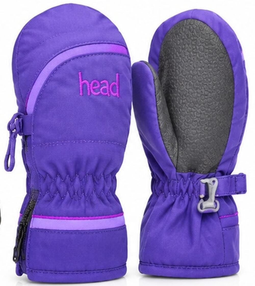 HEAD Kids Ski Snow Mittens Purple Pink Insulated Size XXS
